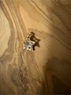 Gold Star Crystal Charm